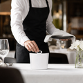 Porcelain Oval Covered Sugar Bowls 171ml for Fine Dining (Pack of 6)