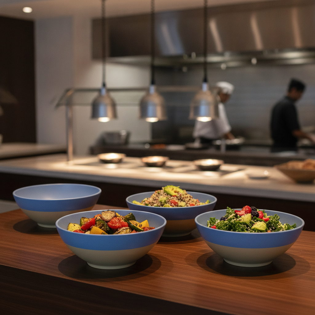 Melamine Deep Serving Bowls 285mm for Creative Buffets (Pack of 4)