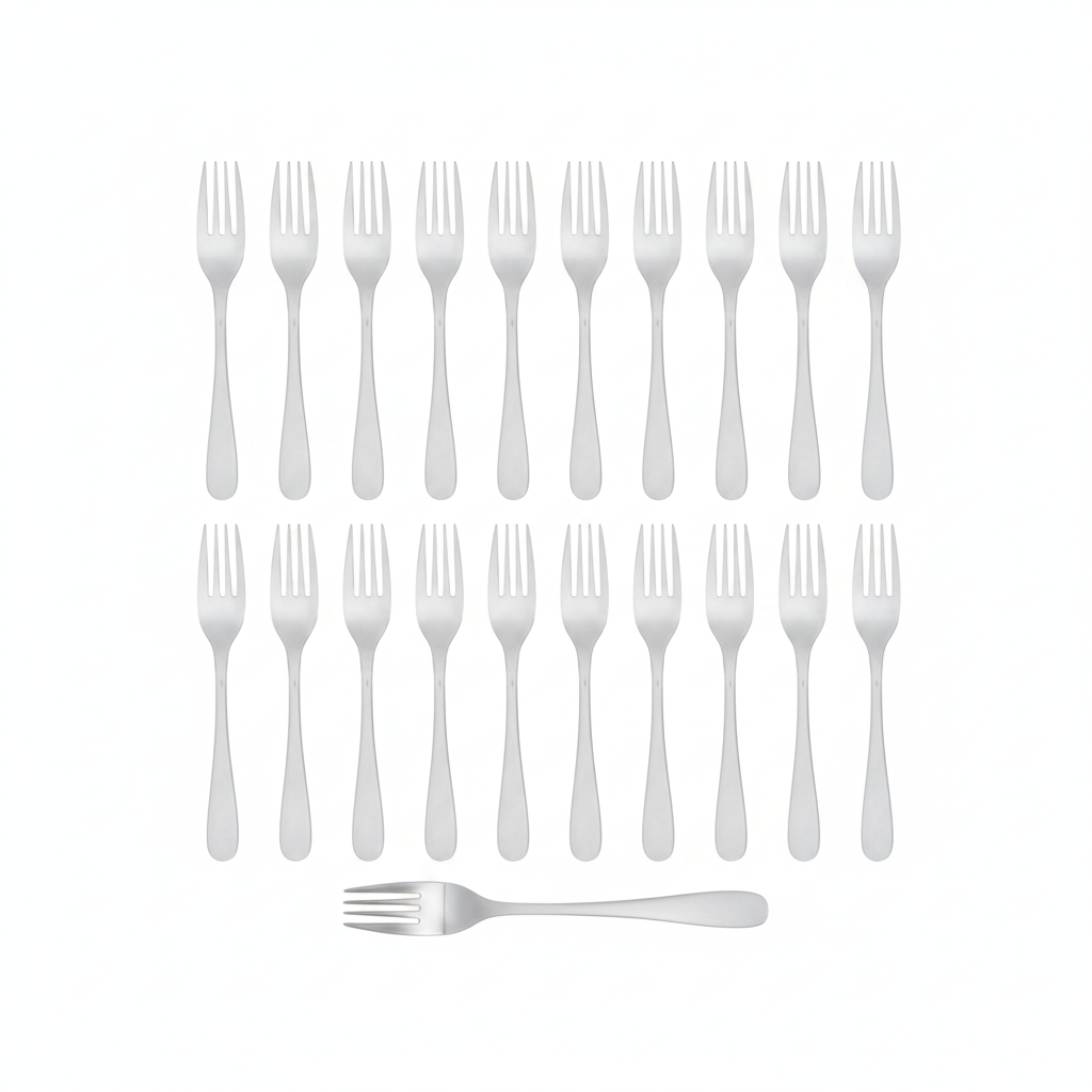 18/10 Stainless Steel Dessert Forks for Table Service (Pack of 12)