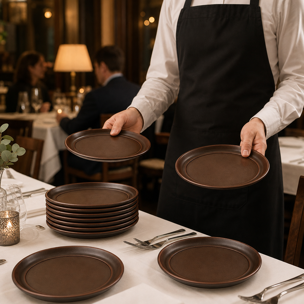 Fire Plates 170mm Porcelain for Professional Service (Pack of 24)