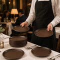 Fire Plates 170mm Porcelain for Professional Service (Pack of 24)