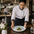 Walled Plates 220mm Aqua Vitrified Ceramic for Dining (Pack of 6)