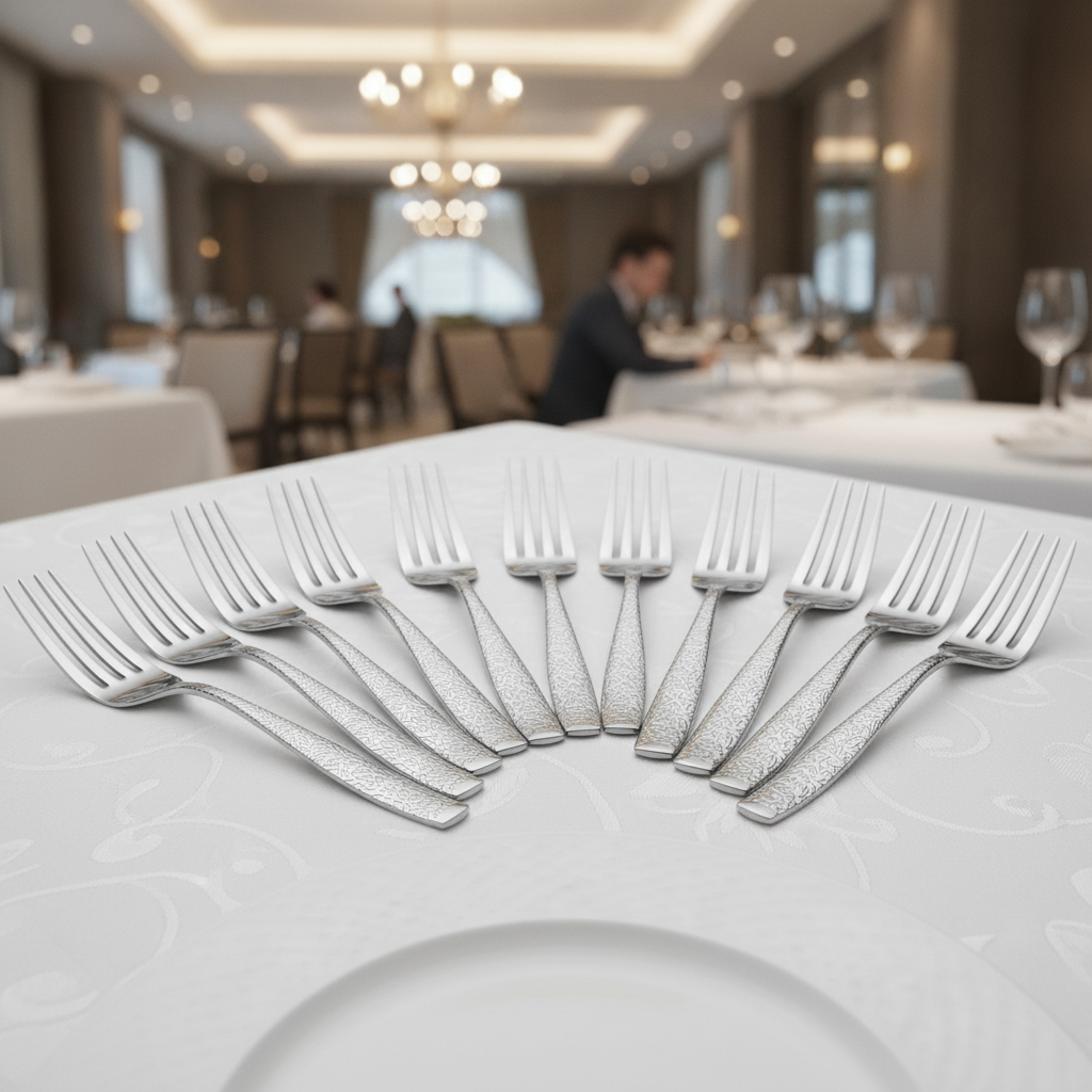18/10 Stainless Steel Table Forks for Unique Dining Experiences (Pack of 12)