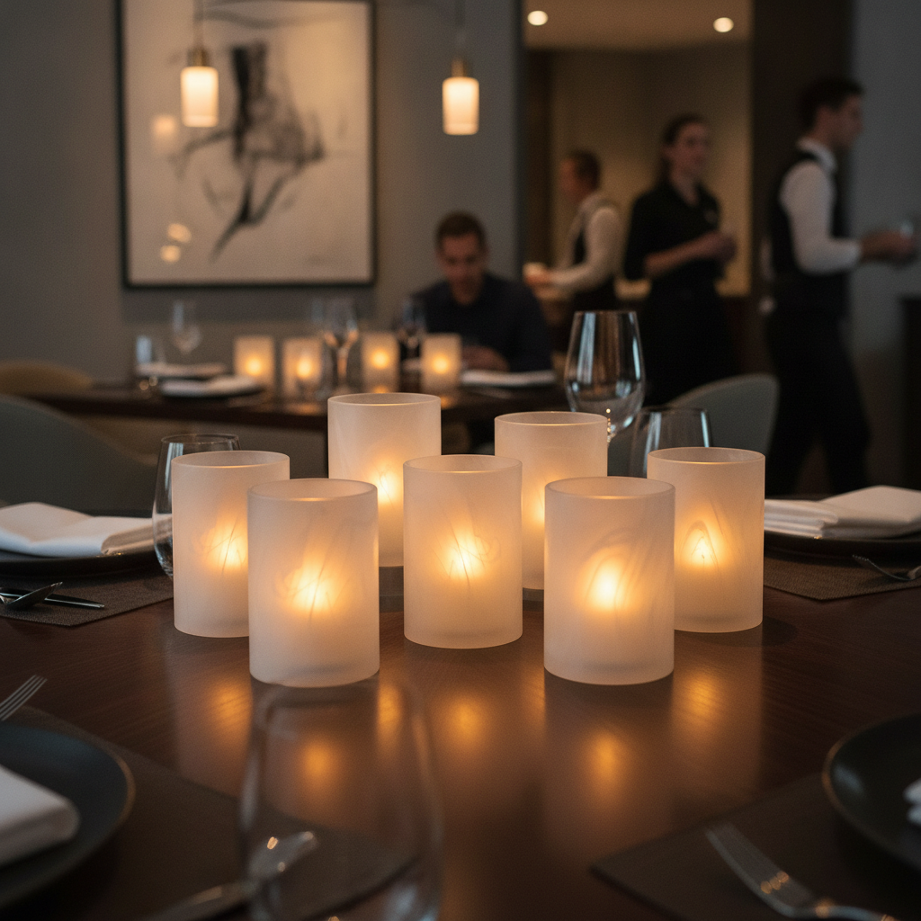 Crystal Glass Cylinder 73mm for Enhancing Dining Experience (Pack of 6)