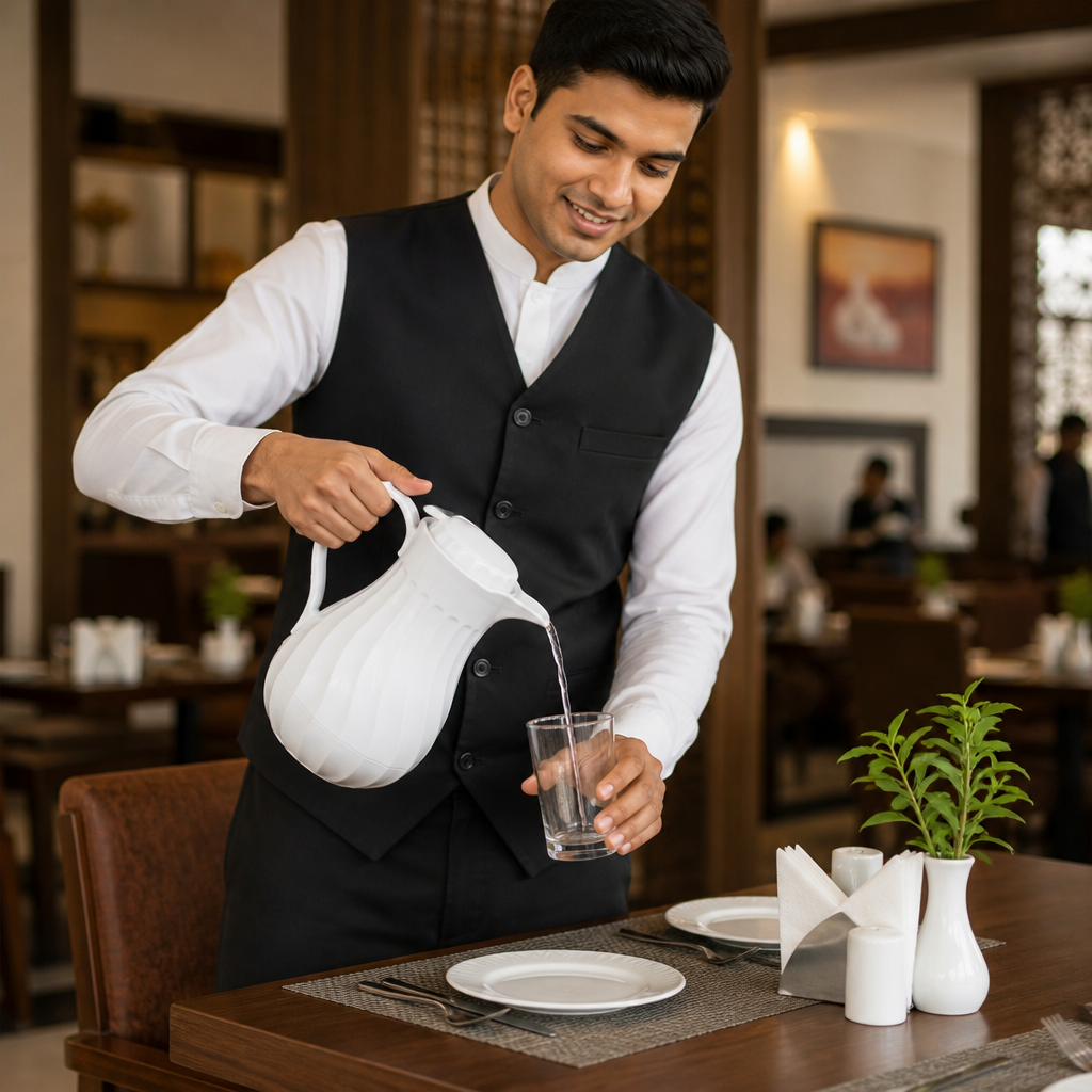 Insulated Polypropylene Swirl Jug 1.2L for Self-Serving