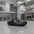 EVA Black Chefs Clogs for Kitchen Use