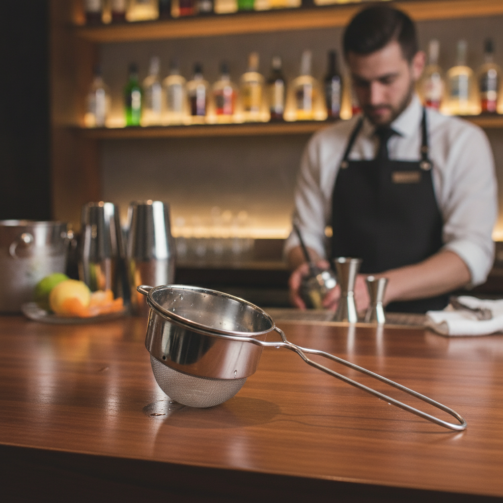Stainless Steel Gorky Strainer 209mm for Cocktail Preparation
