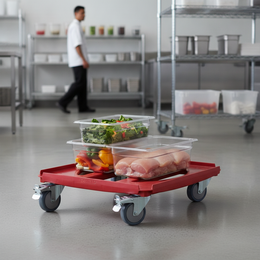 Plastic Camdolly for Safe Food Transport