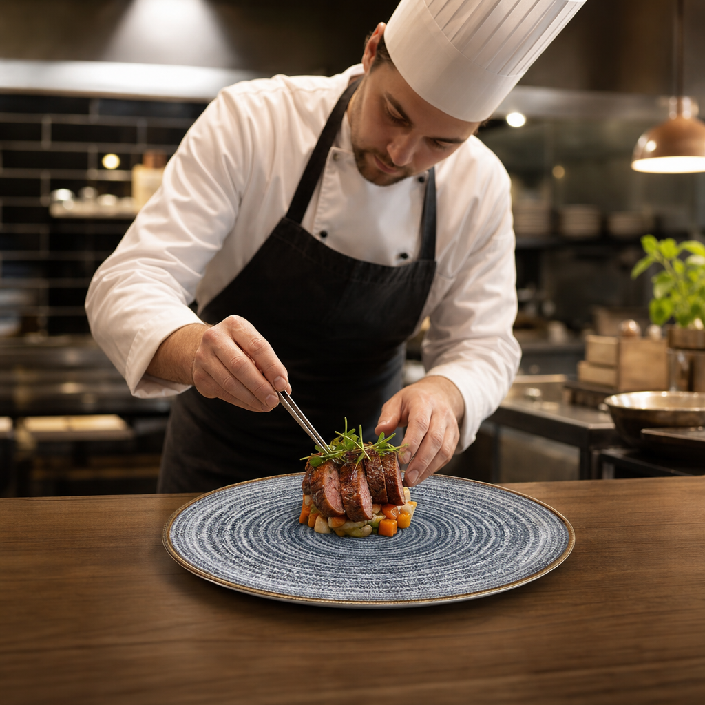 Coupe Plates 288mm Porcelain for Rustic Dining (Pack of 12)