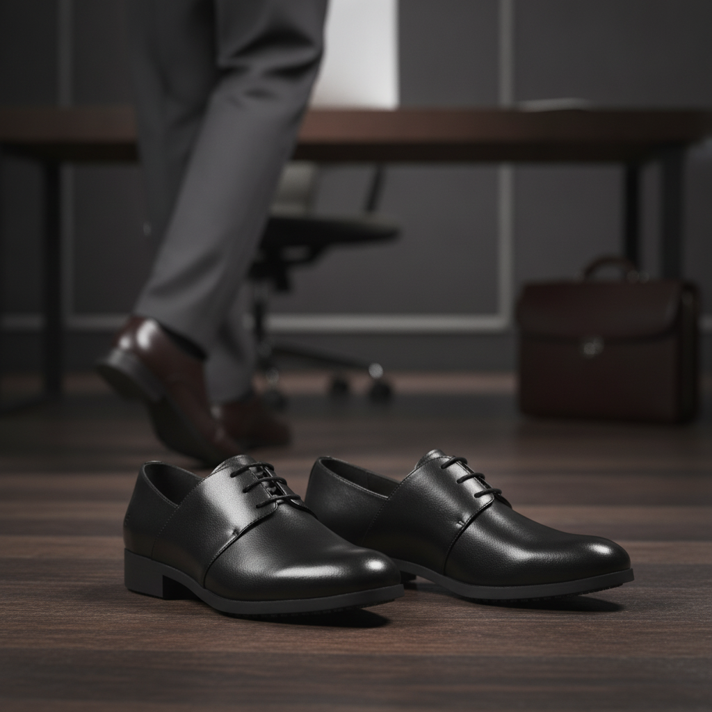Leather Madison Dress Shoes Black for Professional Use