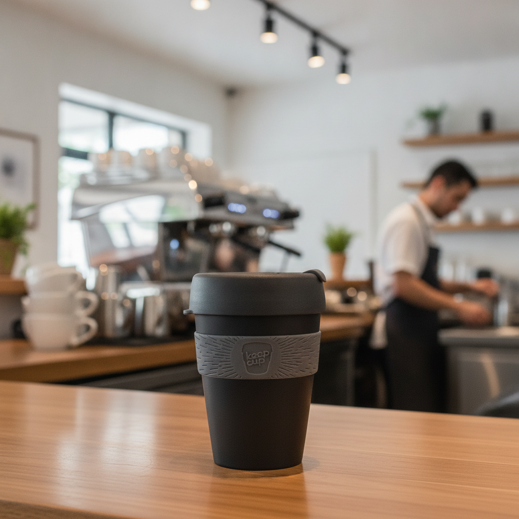 Polypropylene Reusable Coffee Cup 340ml for Cafés & Coffee Shops