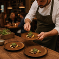 Coupe Plates 217mm Brown Porcelain for Farm-to-Table Dining (Pack of 12)
