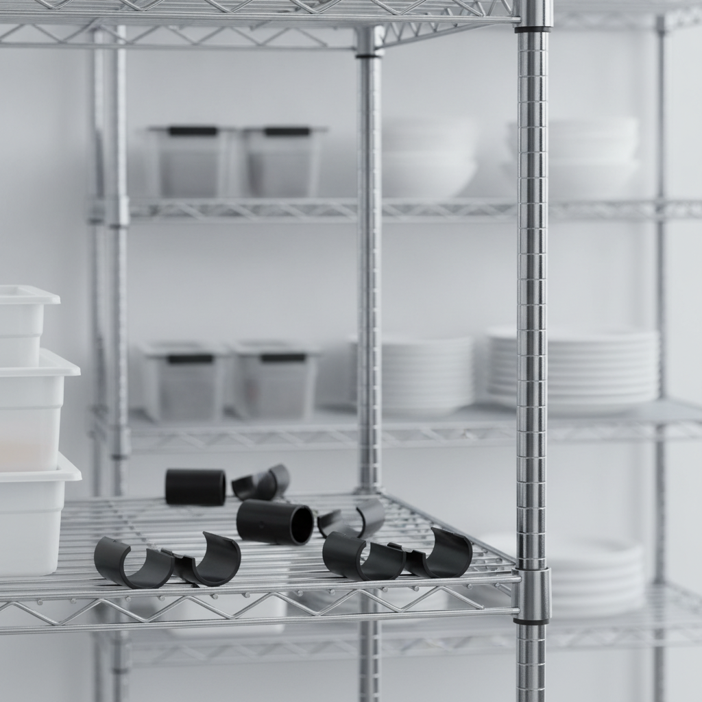 Plastic Shelf Clips for Modular Storage Solutions (Sold Individually)