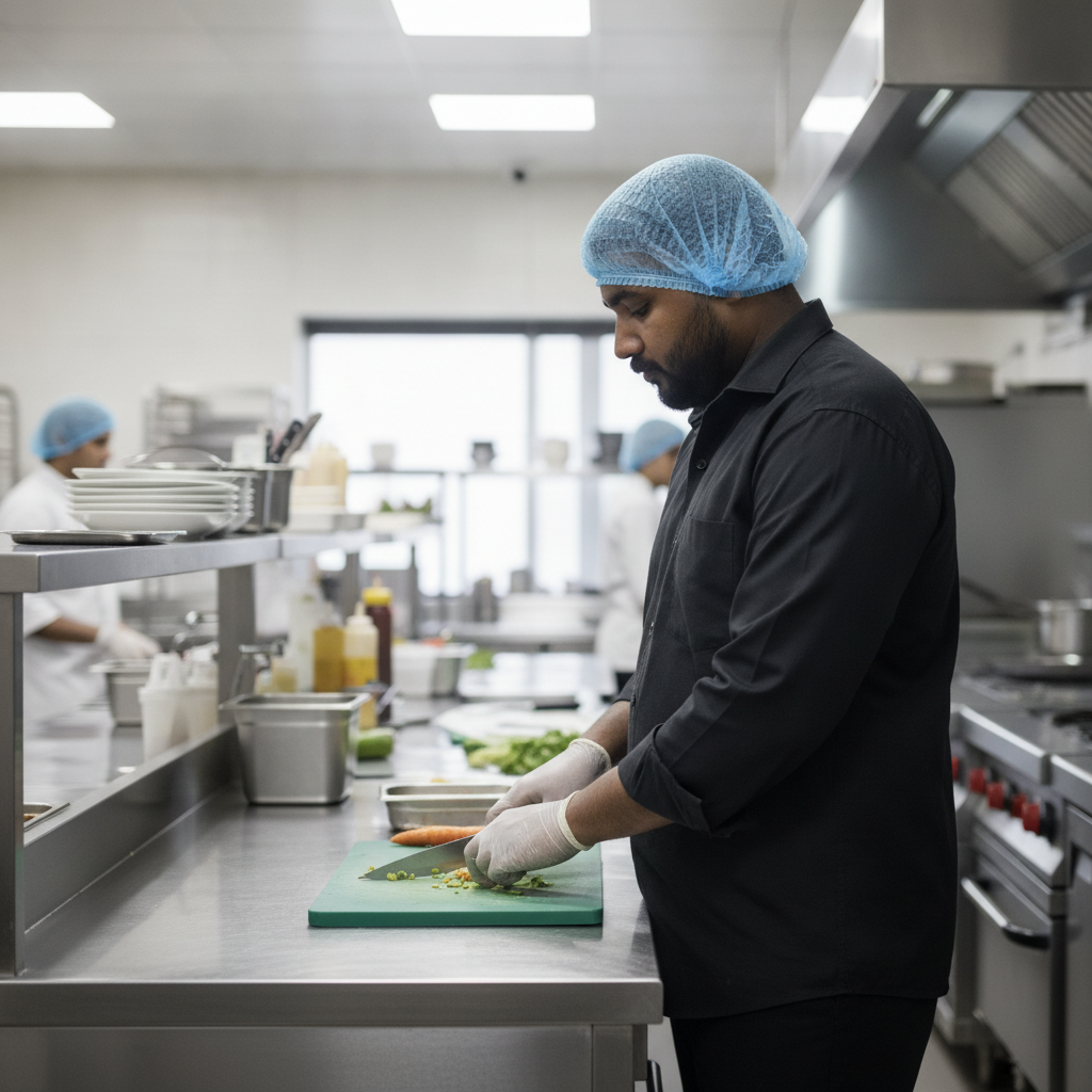 Polypropylene Hair Nets for Kitchen Use (Pack of 50)