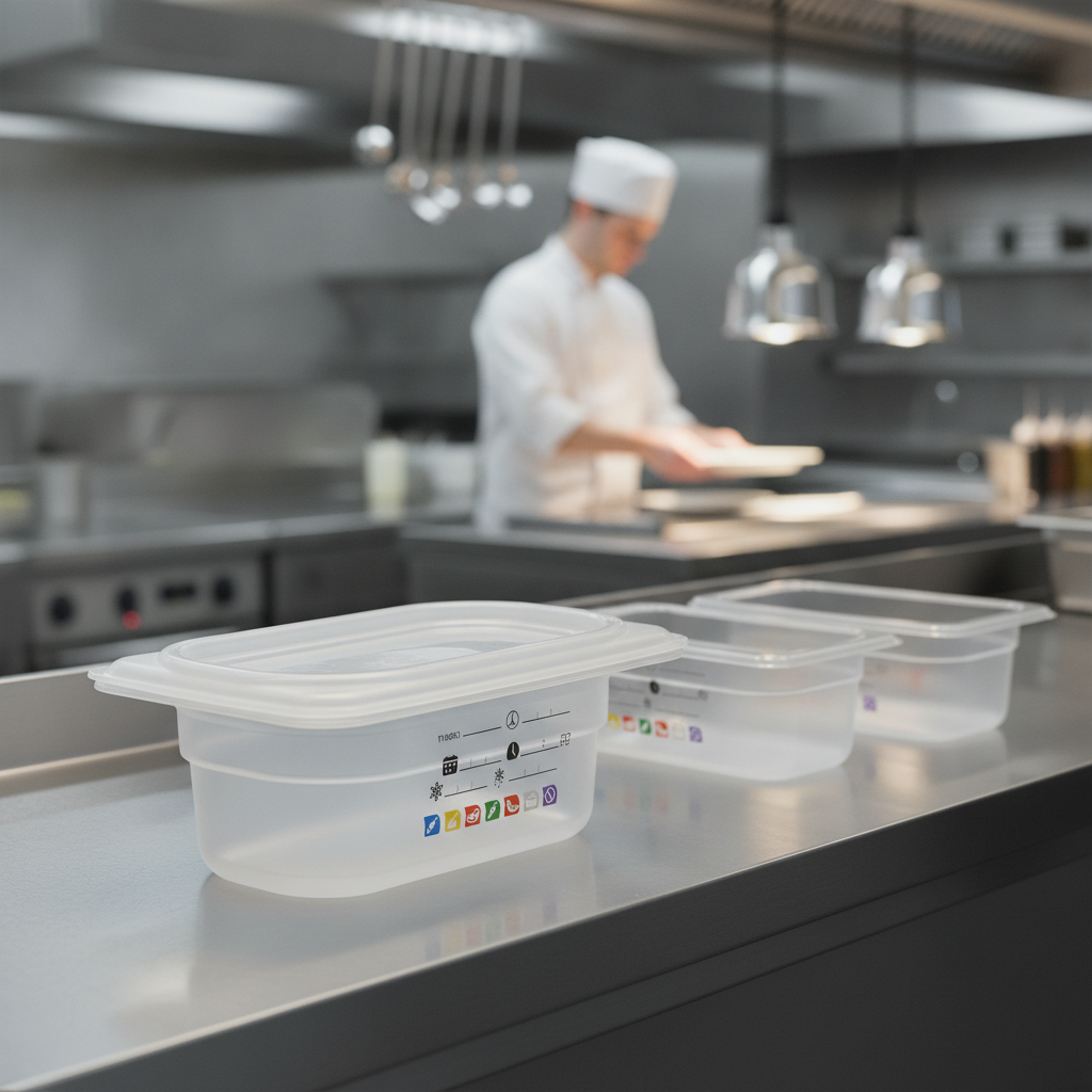 Polypropylene Food Storage Container 1/9 GN 65mm for Professional Kitchens