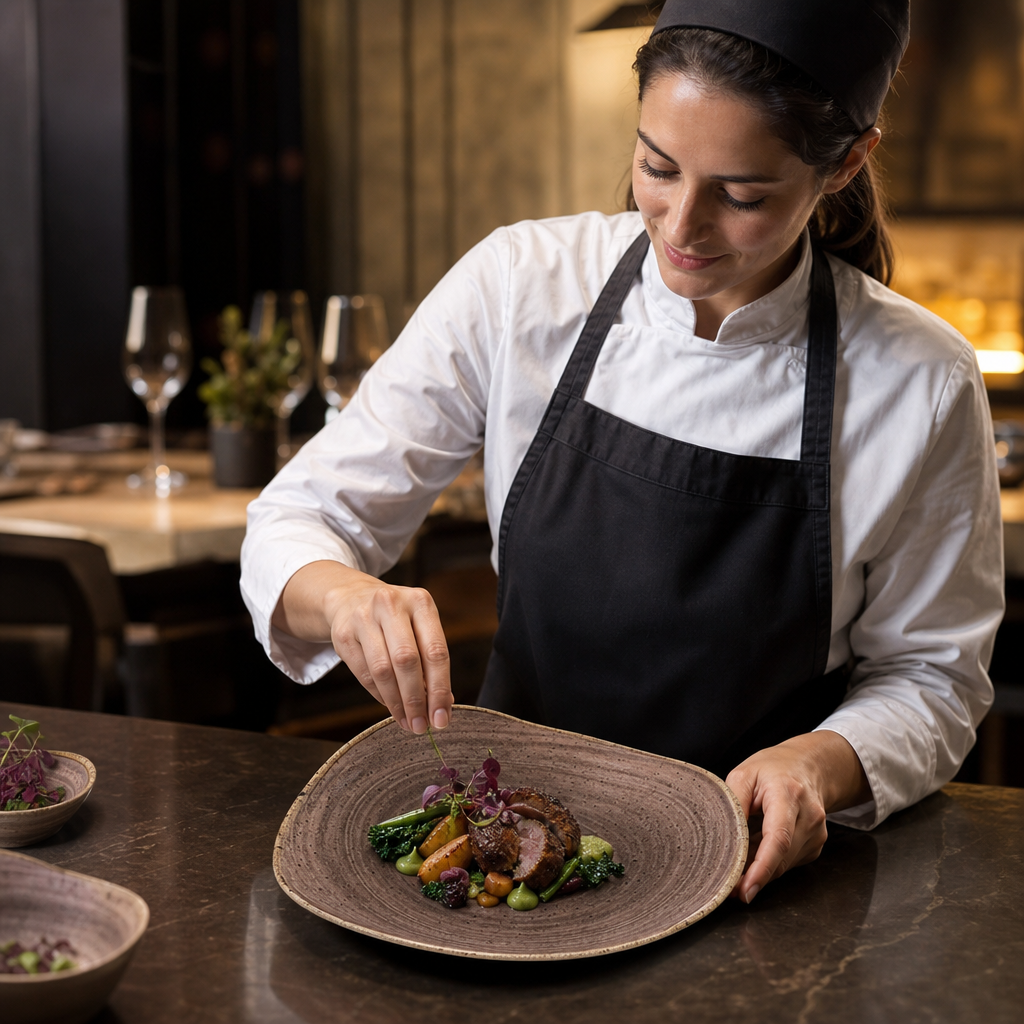 Plate 229mm Brown Vitrified Ceramic for Dining Experiences (Pack of 12)