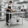 Stainless Steel Prep Table 1200mm for Food Preparation