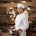 Pima Cotton Women's Chef Jacket White for Professional Kitchens