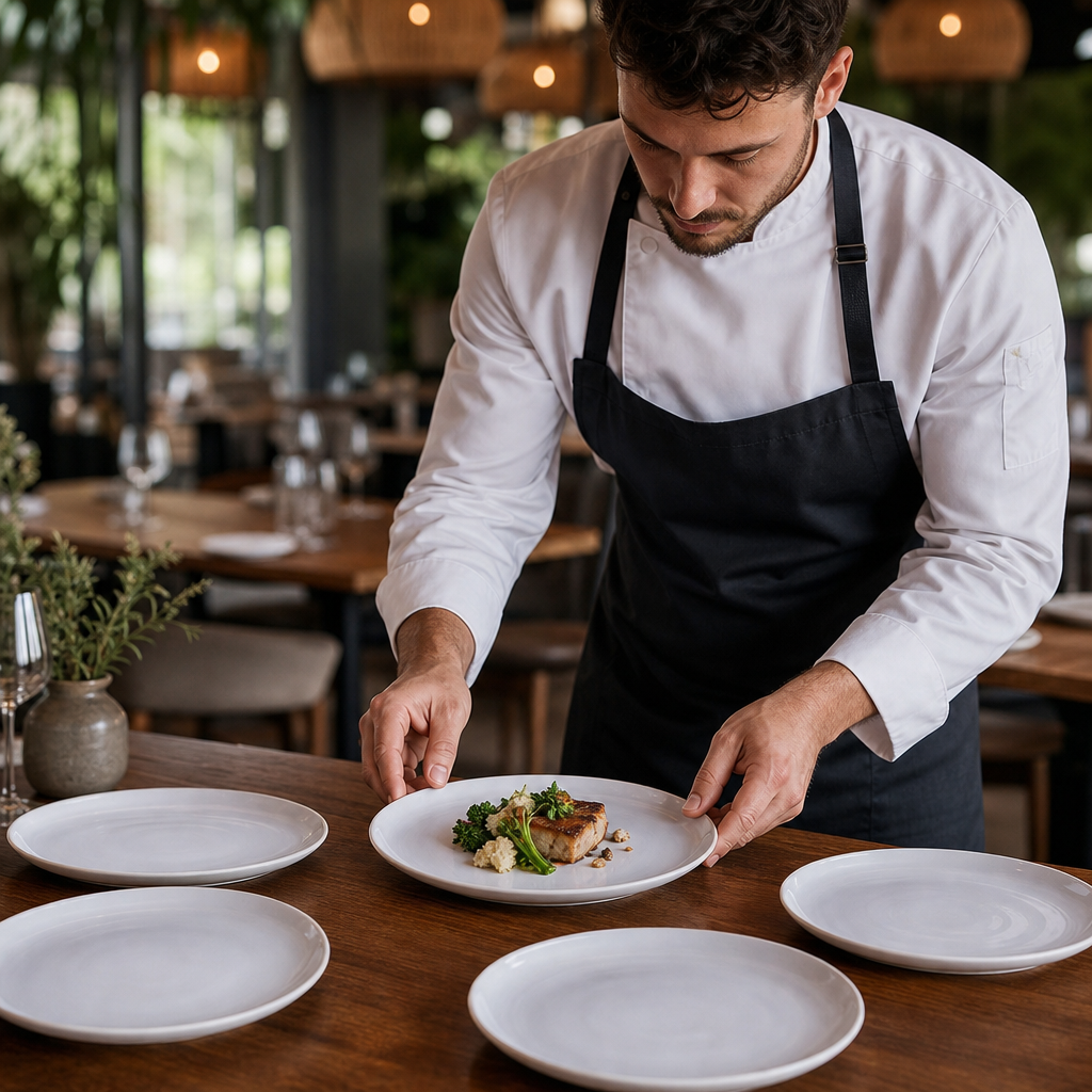 Coupe Plates 260mm Stoneware for Restaurants & Cafés (Pack of 6)
