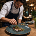 Plates 305mm Blue Porcelain for Casual Cafés (Pack of 12)