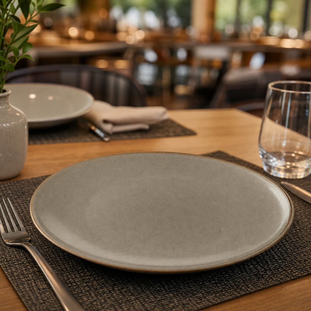 Organic Vitrified Plates 190mm China for Casual Dining (Pack of 24)