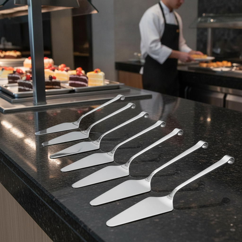 Stainless Steel Cake Servers 300mm for Buffet Presentation (Pack of 10)