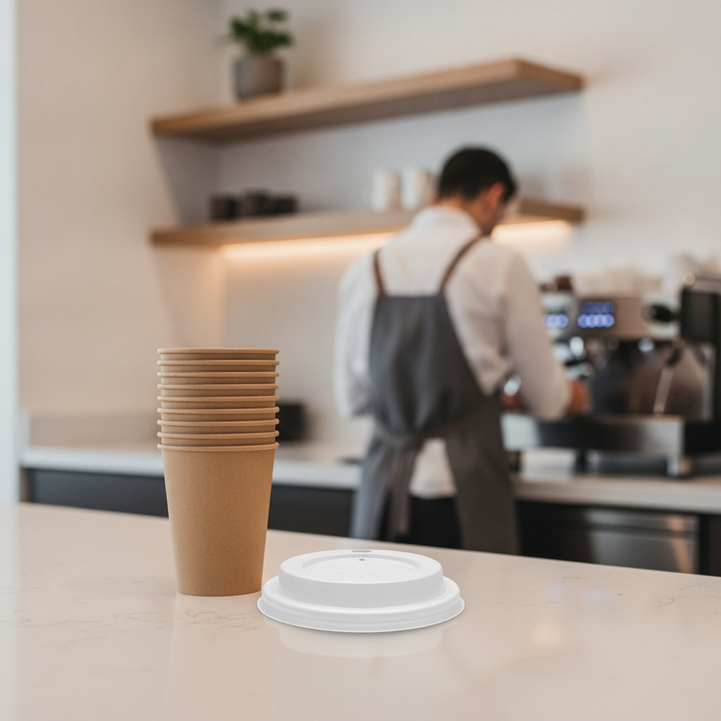 CPLA Hot Cup Lid 4oz for Hot Beverages (Pack of 2000)