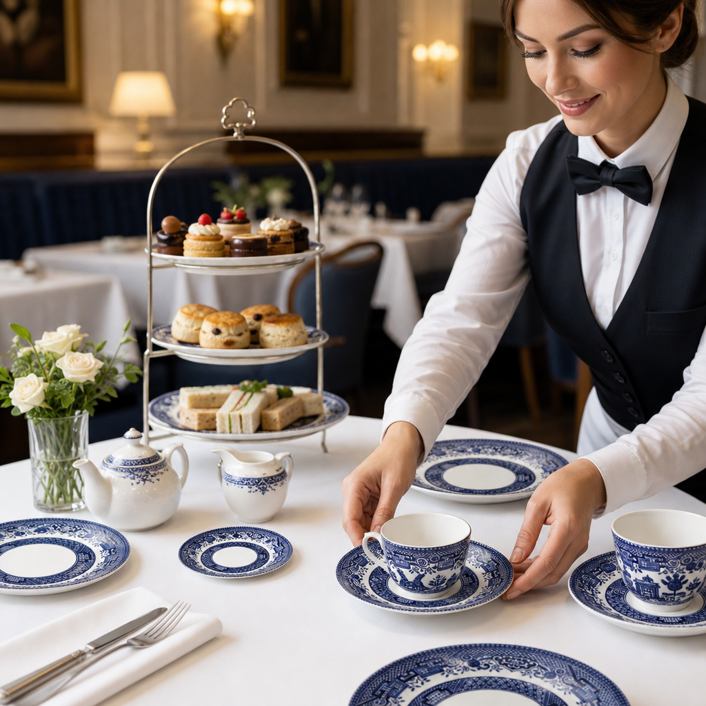 Georgian Saucer 141mm Porcelain for Afternoon Tea (Pack of 12)