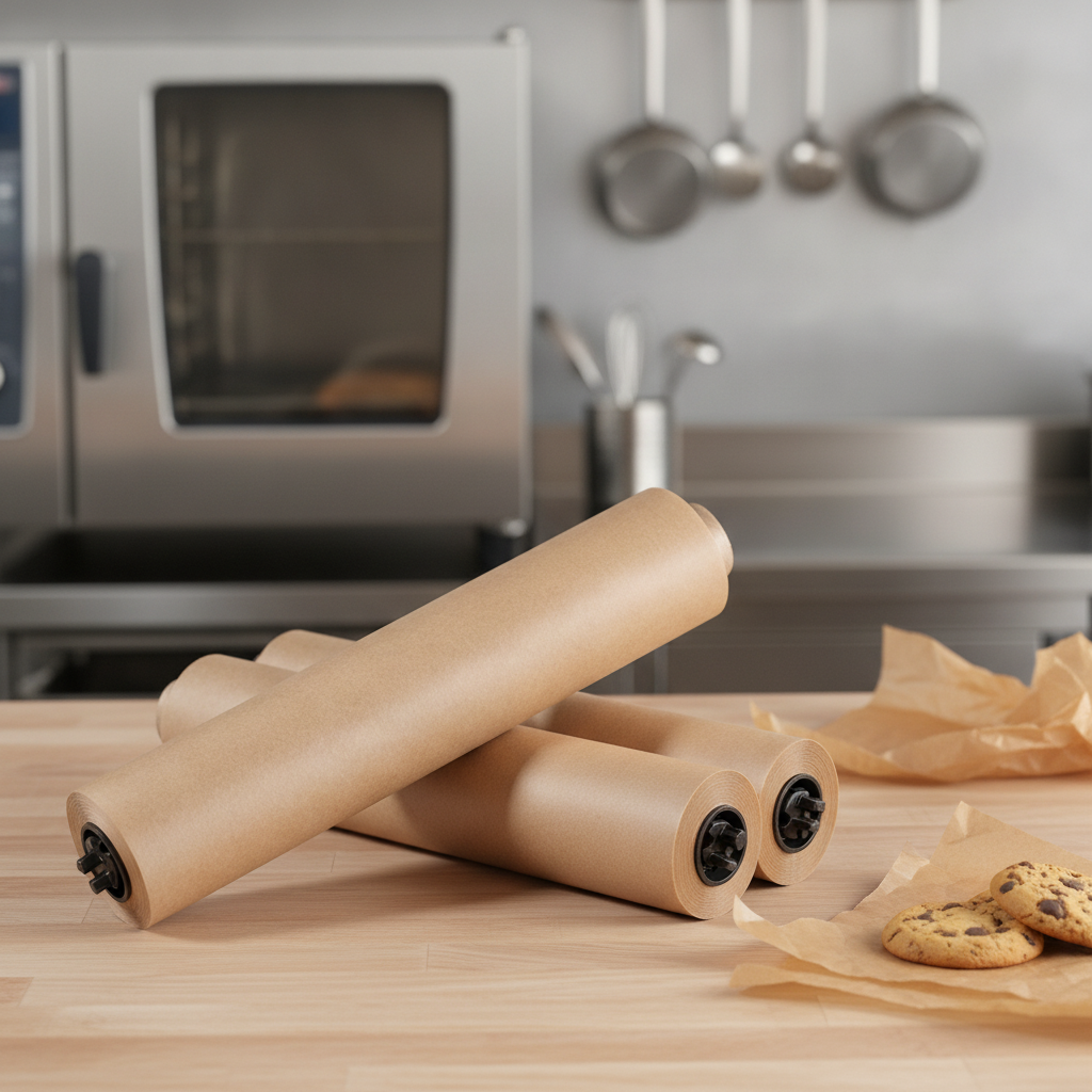 Silicone Baking Parchment Rolls 300mm x 50m for Efficient Cooking (Pack of 3)