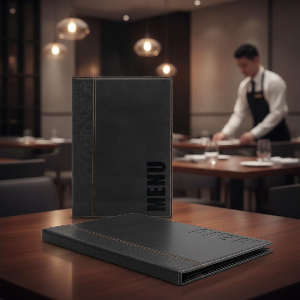 Synthetic Leather A4 Cover for Restaurants & Cafés