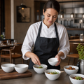 Contour Snack Bowls 130mm Grey Vitrified Ceramic for Catering & Hospitality (Pack of 12)