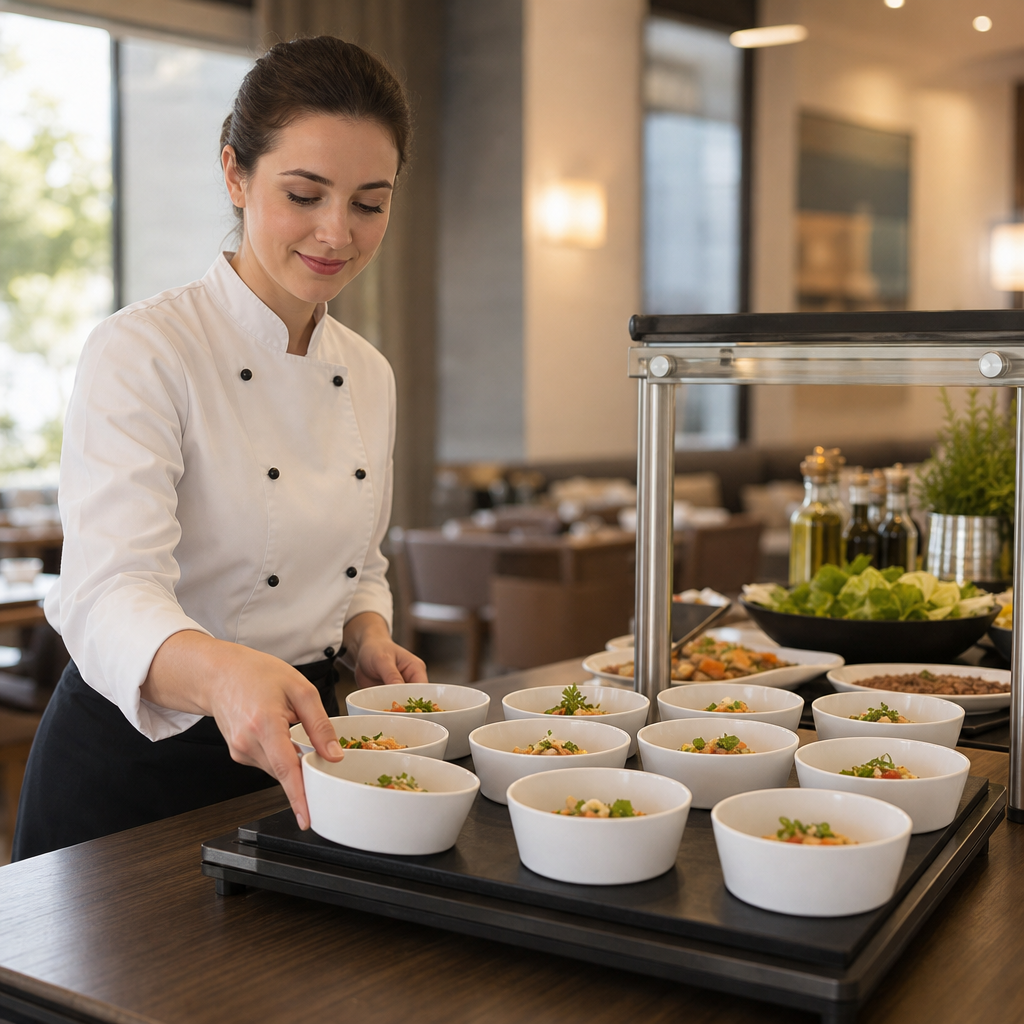 Round Bowls 127mm Melamine for Buffet Presentations (Pack of 12)