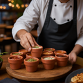 Plant Pots Ceramic for Serving Dips and Sauces (Pack of 12)