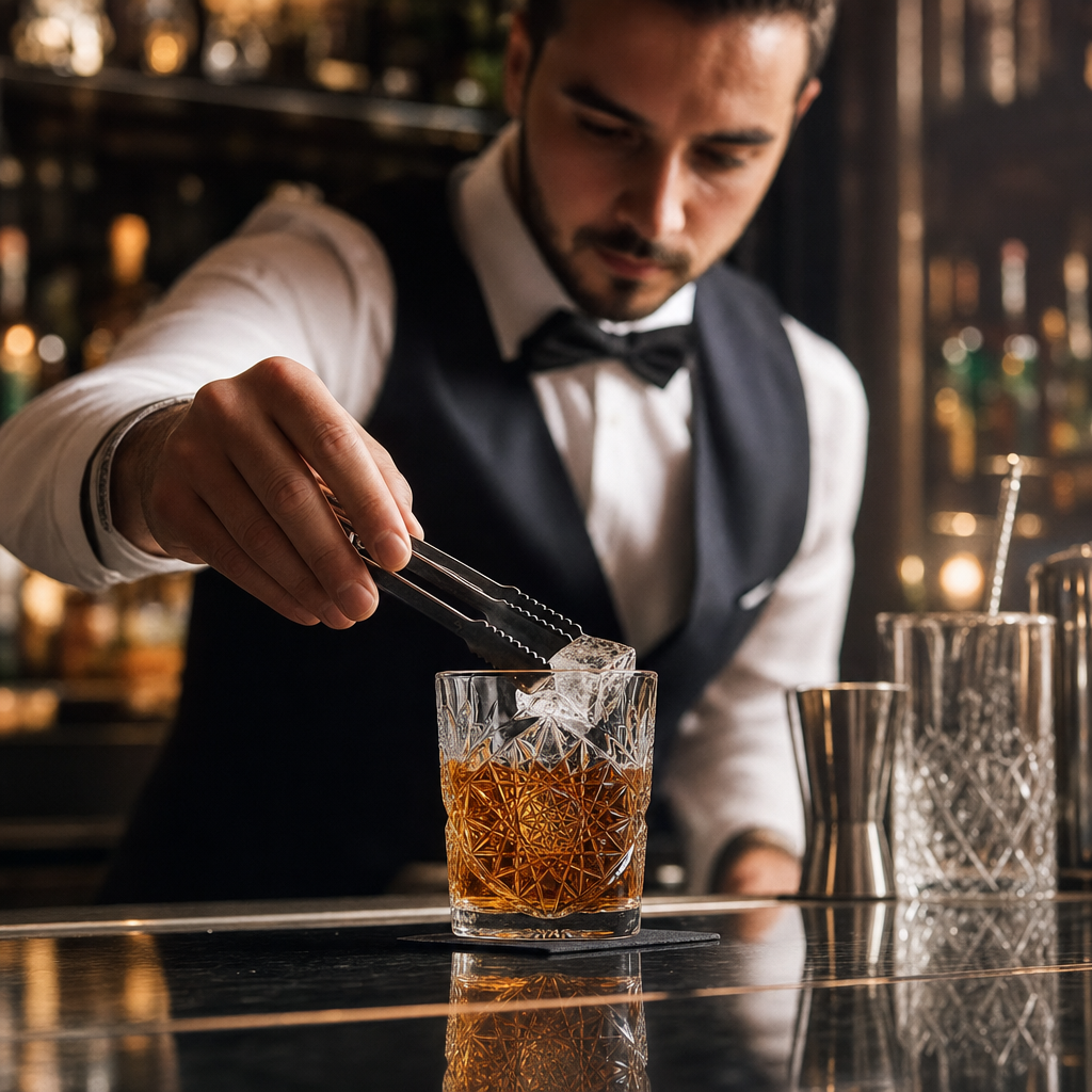 Glass Double Old Fashioned Glasses 350ml for Stylish Bars (Pack of 6)