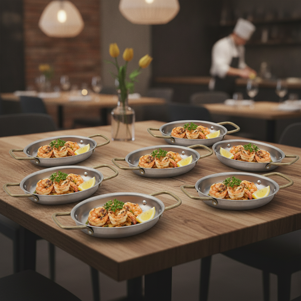 Stainless Steel Vintage Oval Dishes 165 x 125mm for Upscale Dining (Pack of 6)