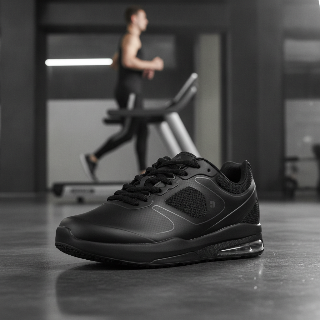 Waterproof Mesh Black Evolution Trainers for Comfortable Wear
