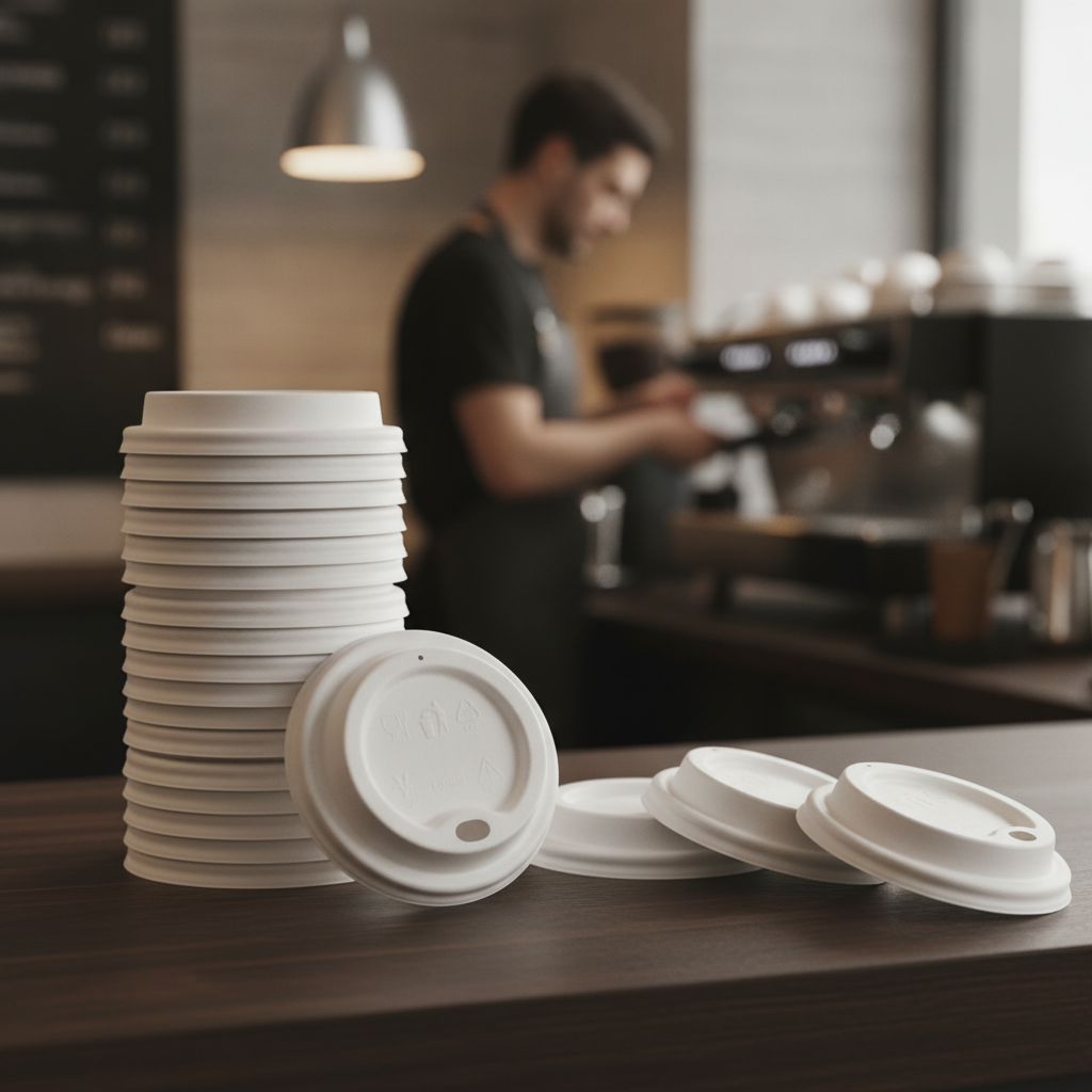 CPLA Hot Cup Lids for Safe Beverage Service (Pack of 1000)