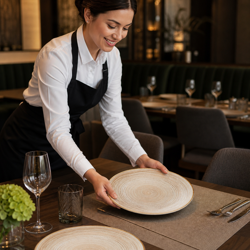 Alumina Coupe Plates 255mm Vitrified Ceramic for Dining (Pack of 12)