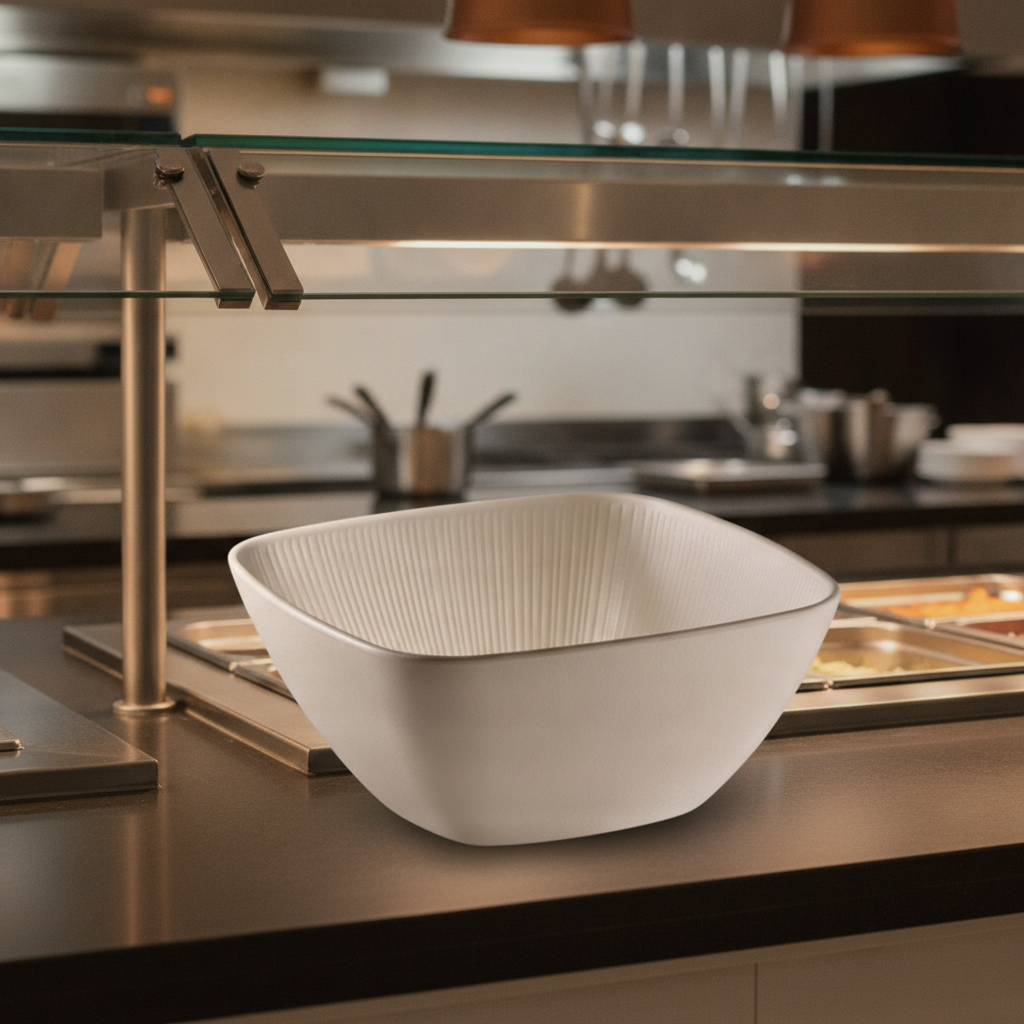 Melamine Square Bowl 3.5L for Buffets & Catering