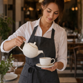 Ceramic Teapot 426ml in Barley White for Cafés & Tearooms (Pack of 4)