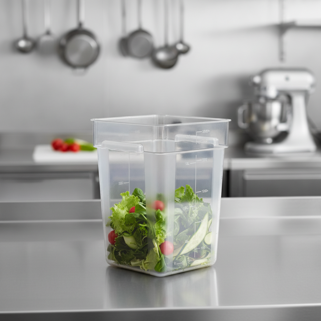 Polycarbonate Square Storage Container 20L for Professional Kitchens