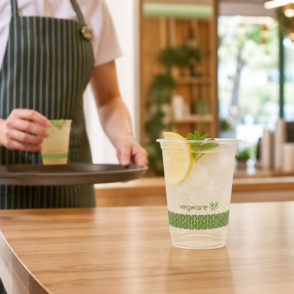 PLA Slim Cold Cups 200ml for Eco-Friendly Beverage Service (Pack of 1000)