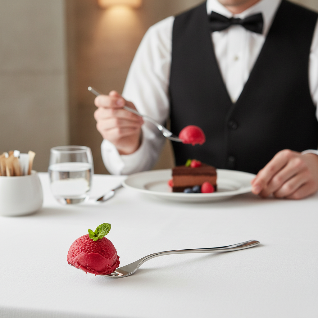 Stainless Steel Dessert Forks 188mm for Dining Experience (Pack of 12)