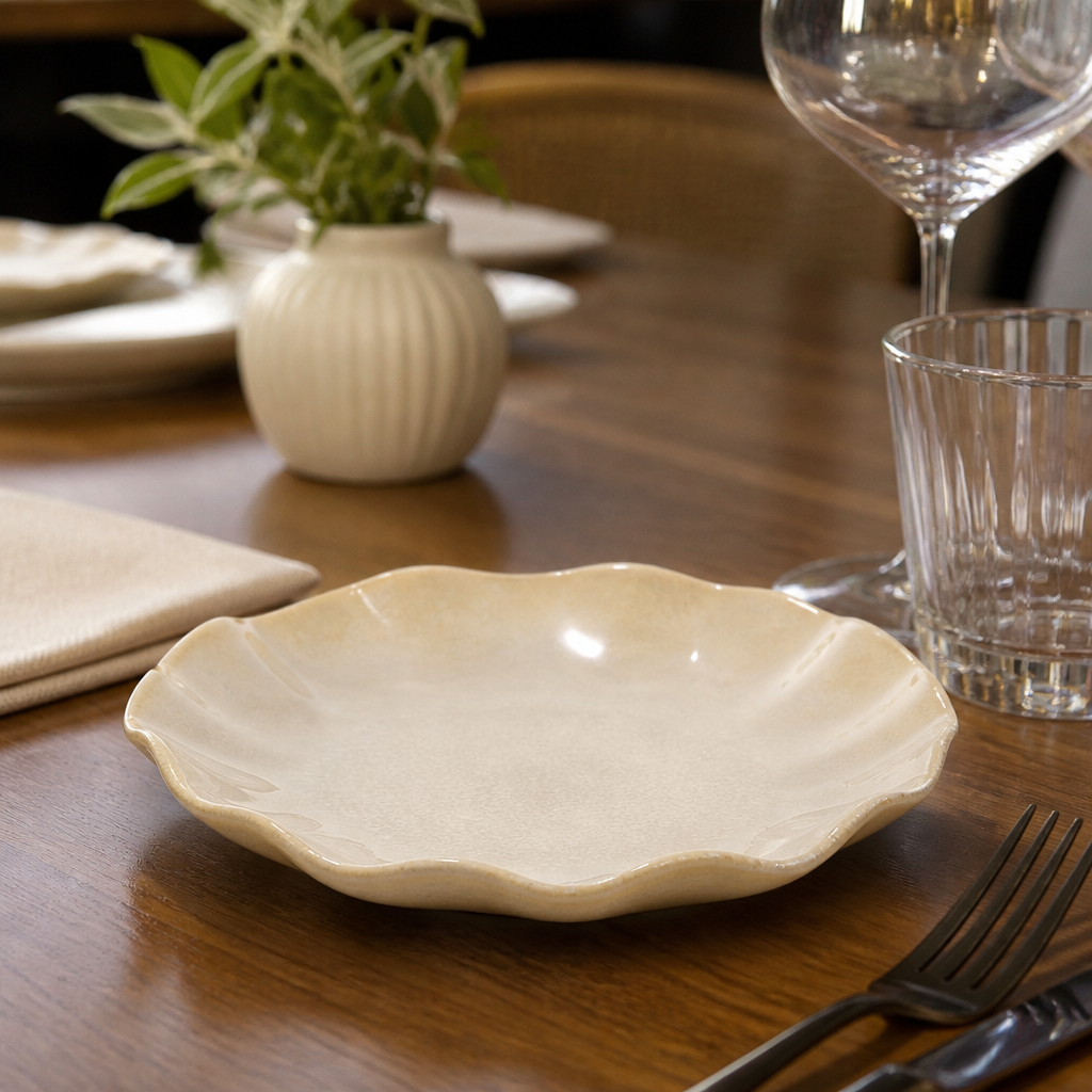 Plates 160mm Ceramic for Casual Fine Dining (Pack of 6)