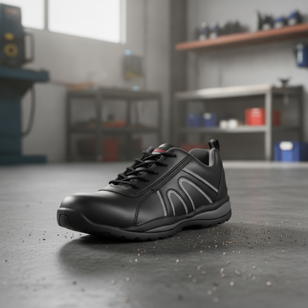 Microfibre Safety Trainers with Steel Toe Cap for Work (Size 37-47)