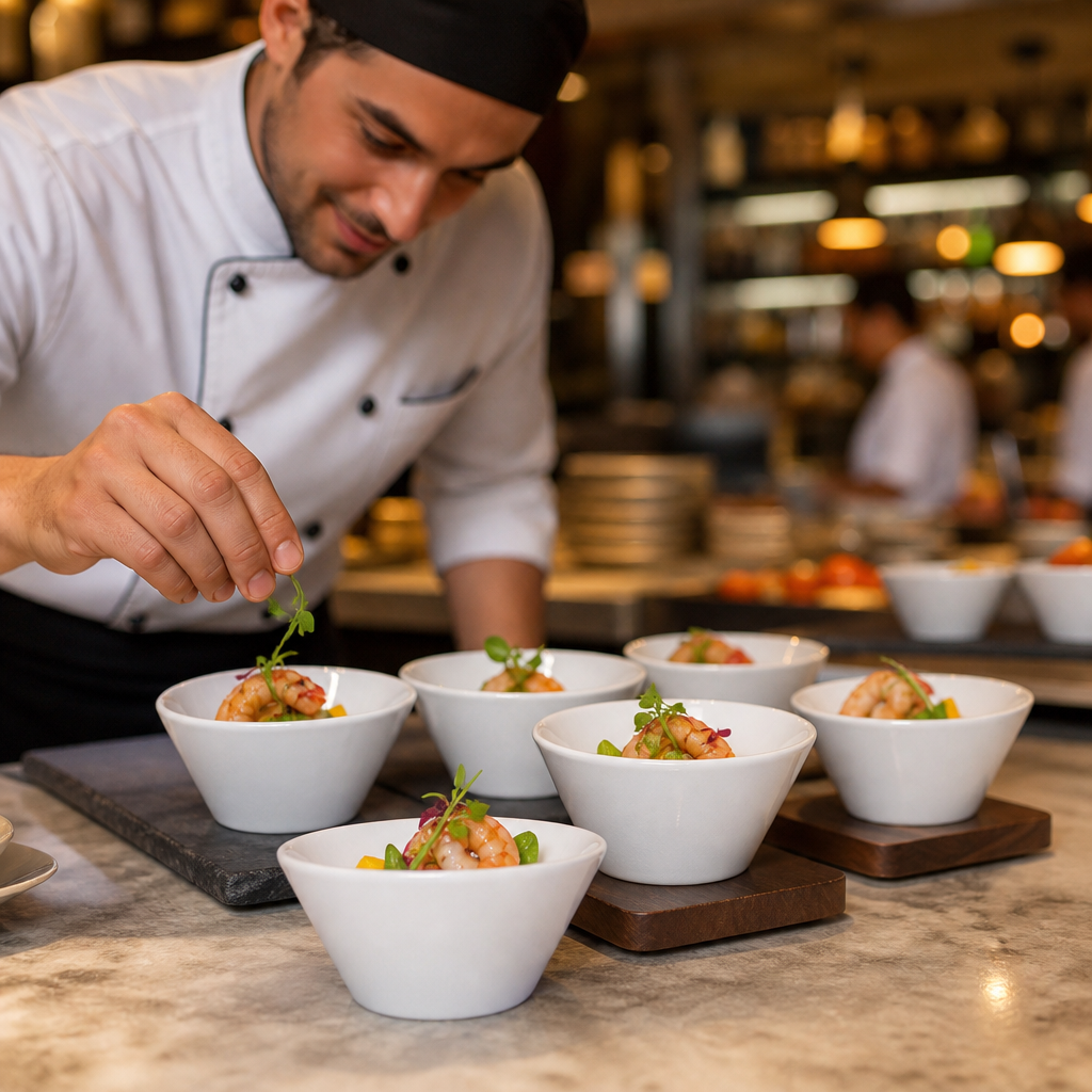 Snack Bowls 341ml Porcelain for Event Dining (Pack of 12)