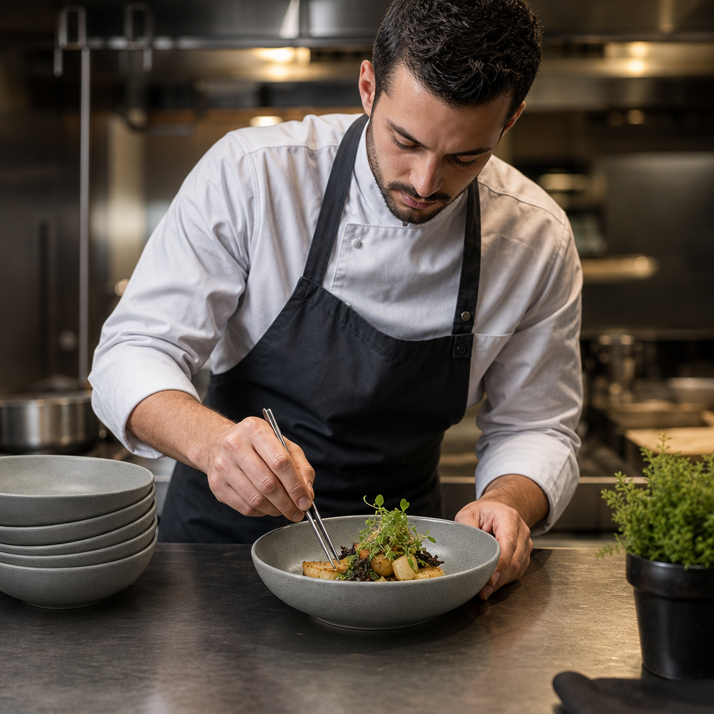 Deep Bowls 770ml Grey Ceramic for Hospitality (Pack of 6)