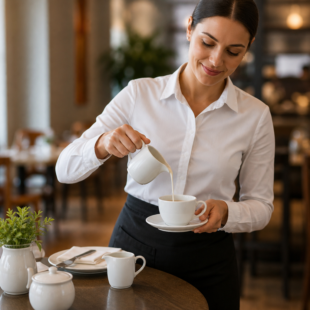 Porcelain Compact Jugs 142ml for Efficient Beverage Service (Pack of 4)