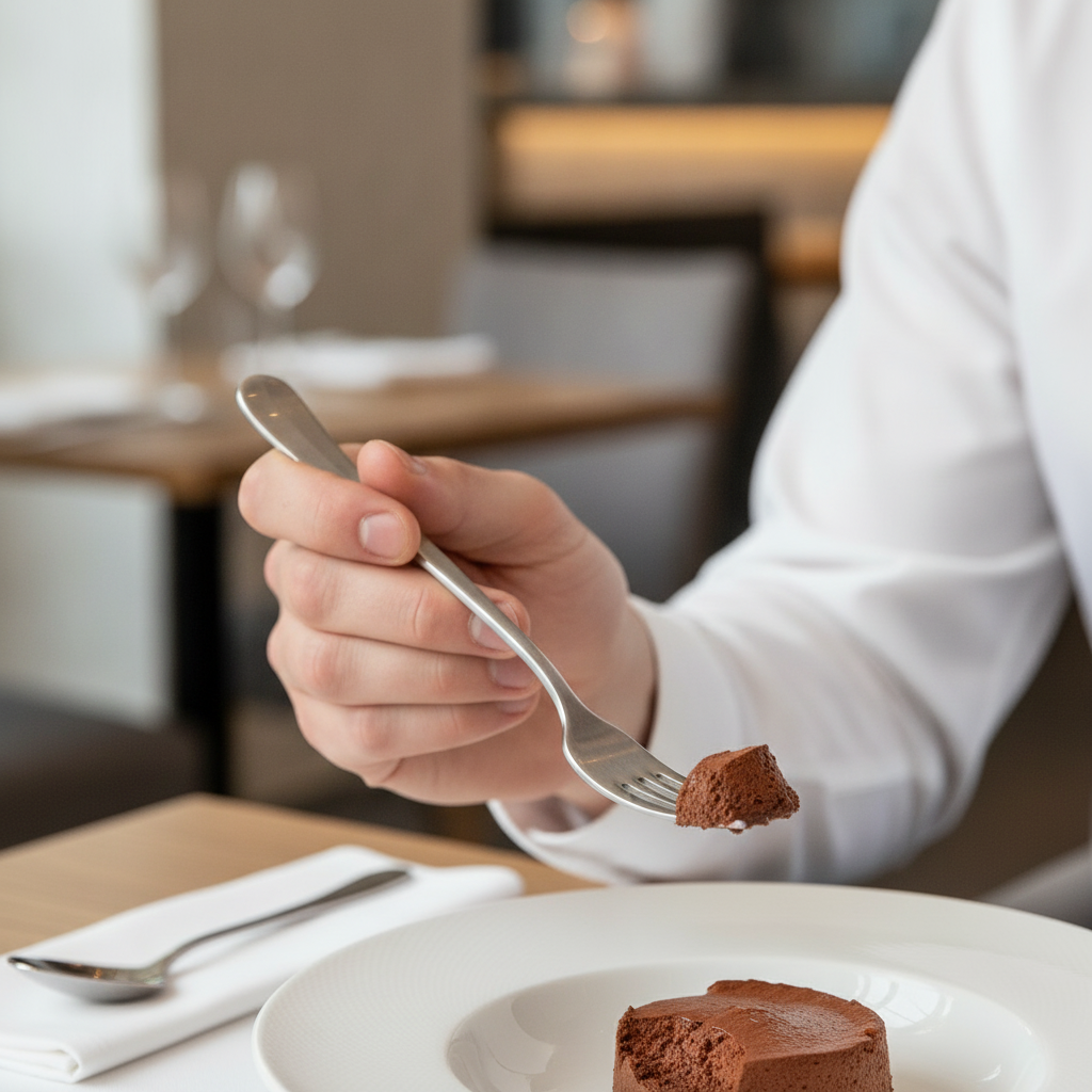 18/10 Stainless Steel Stonewashed Dessert Fork for Dining (Pack of 12)