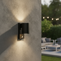Aluminium Outdoor Wall Light with Motion Sensor for Patios